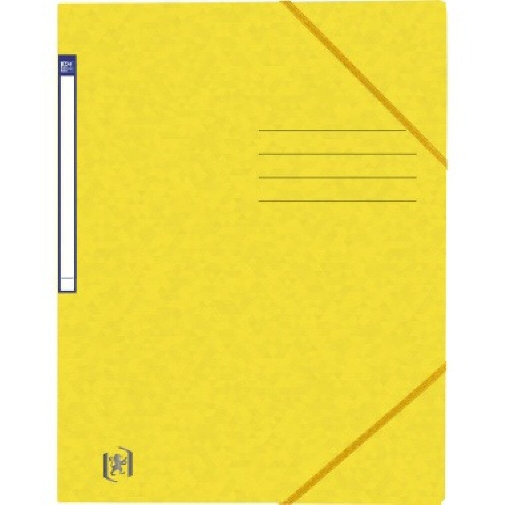 OXFORD Fächermappe Eckspanner TOP FILE+ 400116265 A4 DIN A4 Karton gelb