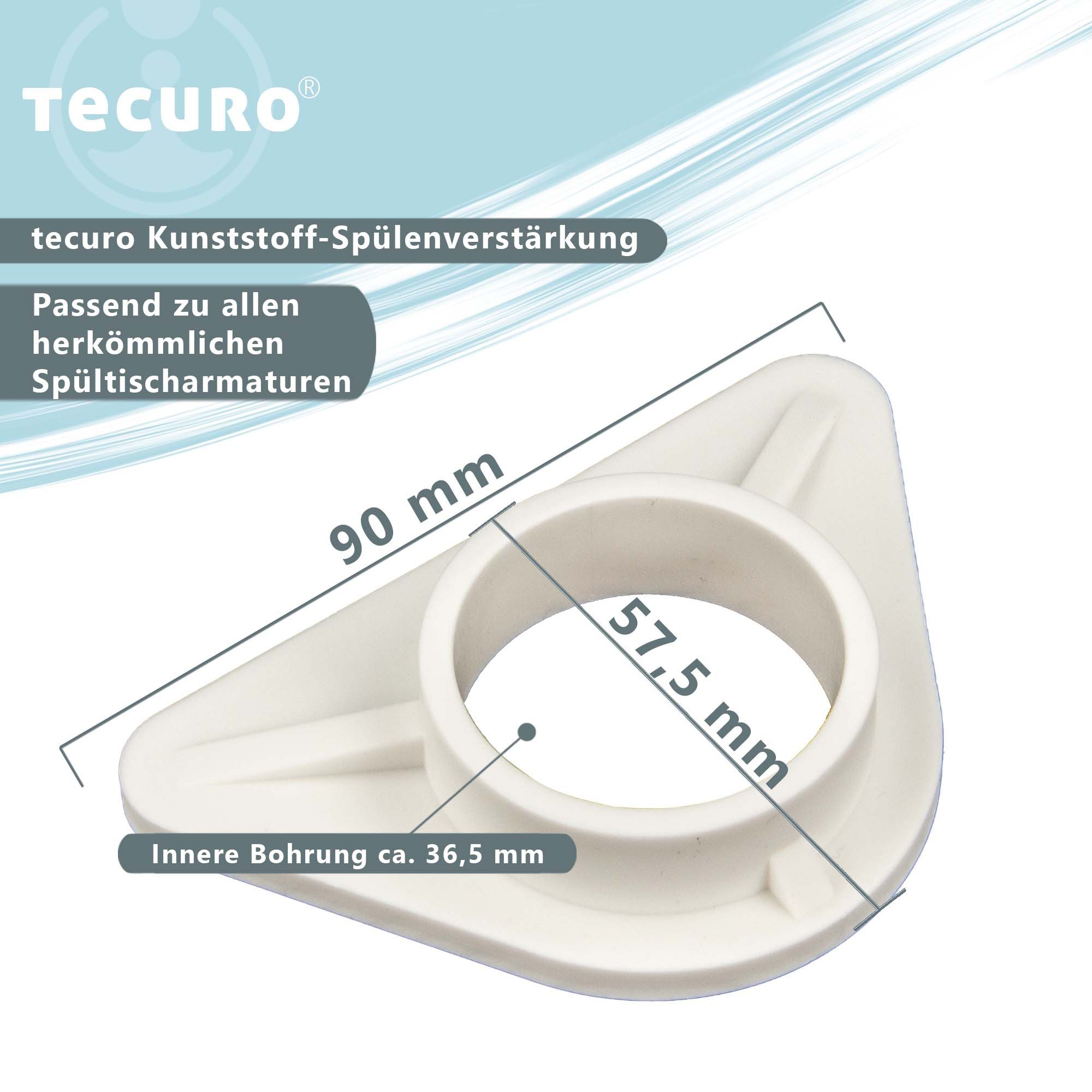 tecuro Spültischarmatur Spülenverstärkung Stabilisator für Armaturen auf Edelstahlspülen – Bild 3 von 3