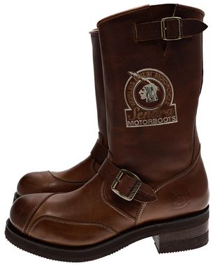 Sendra Boots 3565 Evo Tang Engineerstiefel mit Stahlkappe Braun Bikerboots