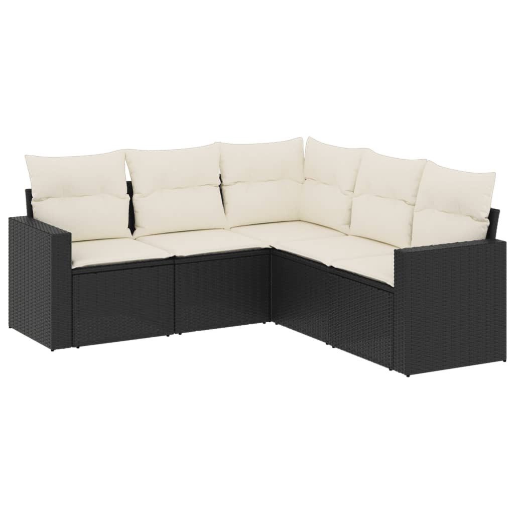 vidaXL Sofaelement 5-tlg. Garten-Sofagarnitur mit Kissen günstig online kaufen