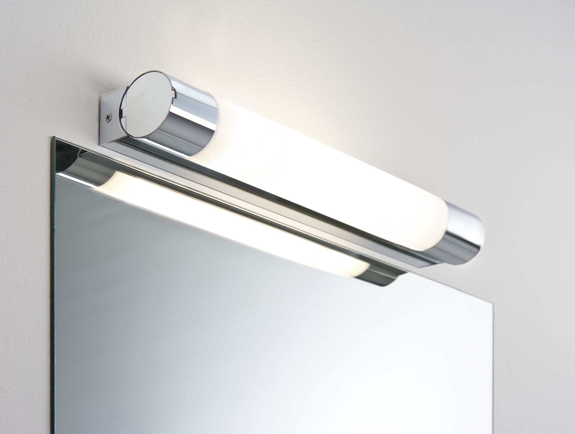 Spiegelleuchte integriert, Paulmann Orgon, LED Warmweiß, fest Badezimmerleuchte