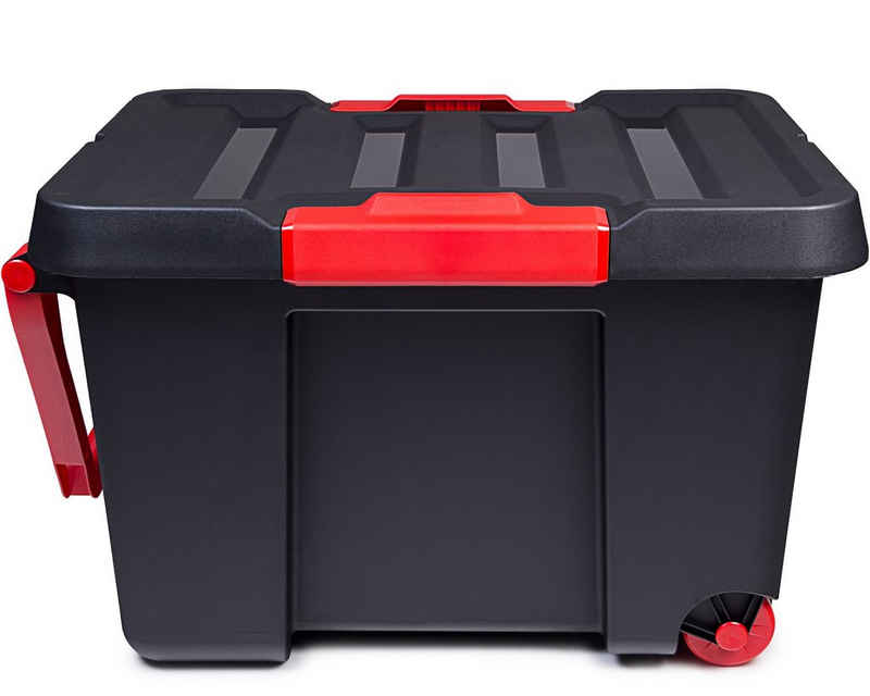 ONDIS24 Aufbewahrungsbox Dreh- und Stapelbox Malle Aufbewahrungsbox mit Deckel, 120 liter