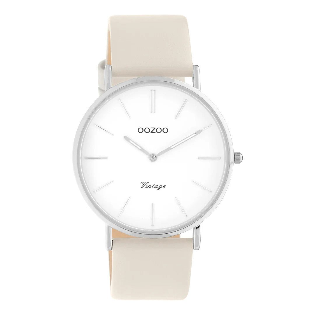 OOZOO Quarzuhr Vintage Damenuhr C20250 Weiss günstig online kaufen