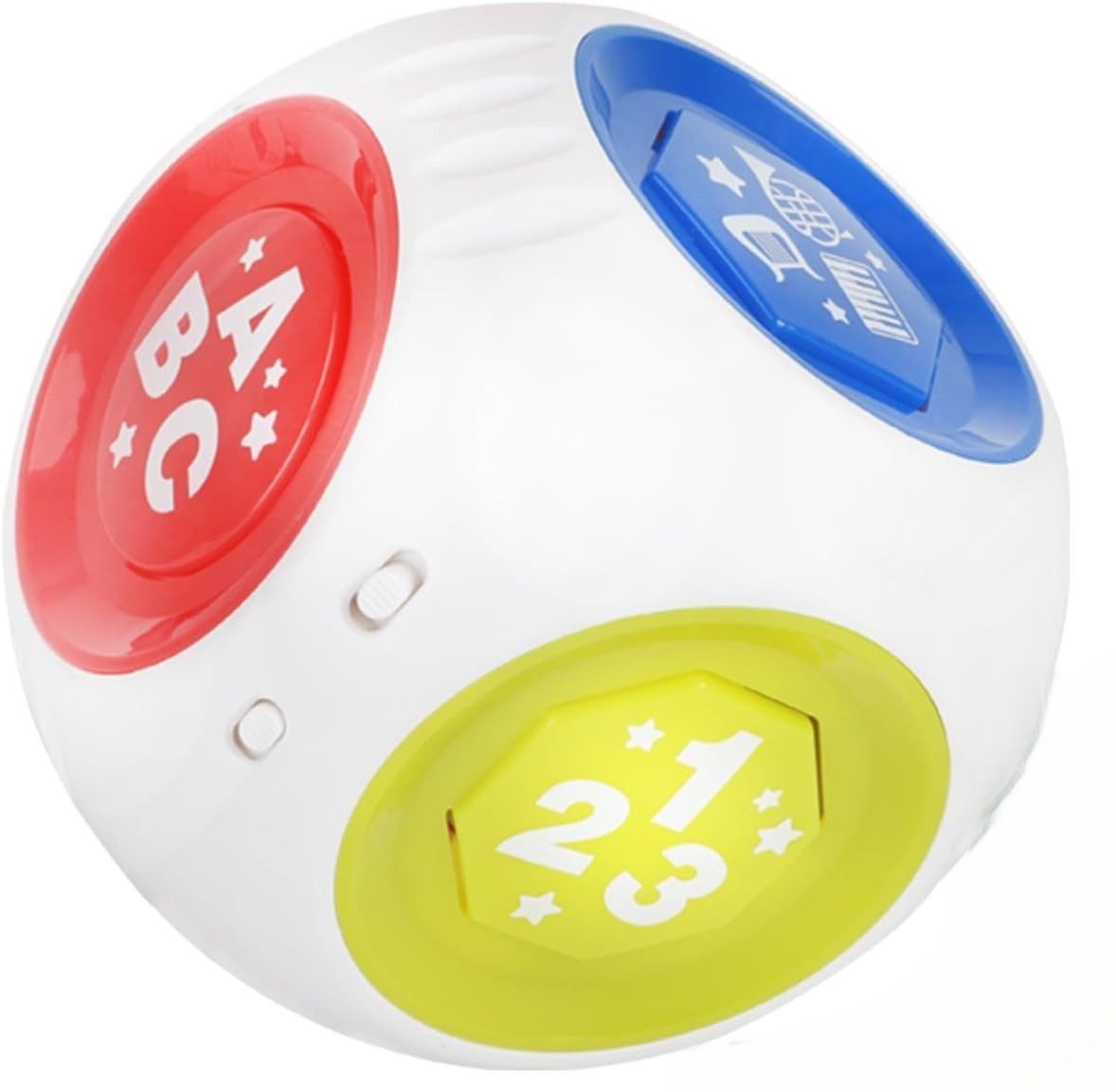 LA CUTE Motorikwürfel Montessori Baby Lernwürfel 6-seitig, Musik Licht, Sensorik-Spielzeug., (Musikalisches Baby Lernspielzeug-Set mit interaktiven Funktionen), 6-seitiges Lernspielzeug mit Licht, Ton, Musik und Tiergeräuschen.