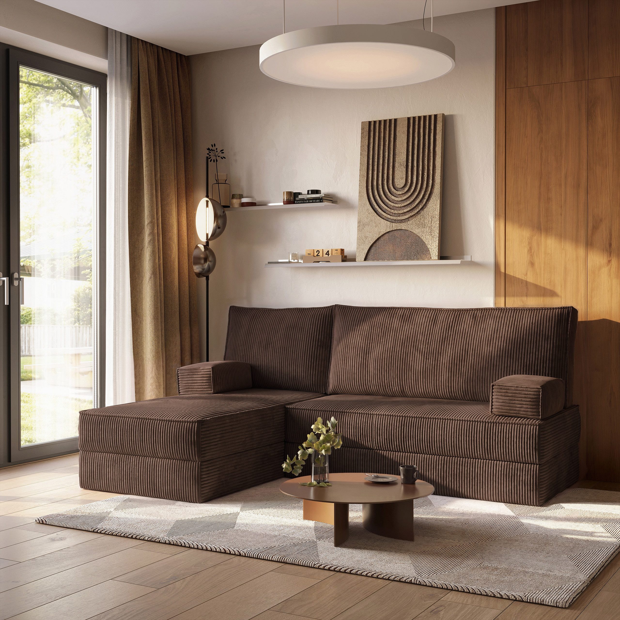 Masseno Ecksofa NOTIA modulares Boneless Sofa mit Schlaffunktion