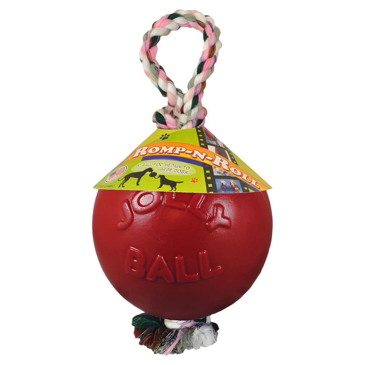 Holland Animal Care Tierball Hundespielzeug Romp-n-Roll rot