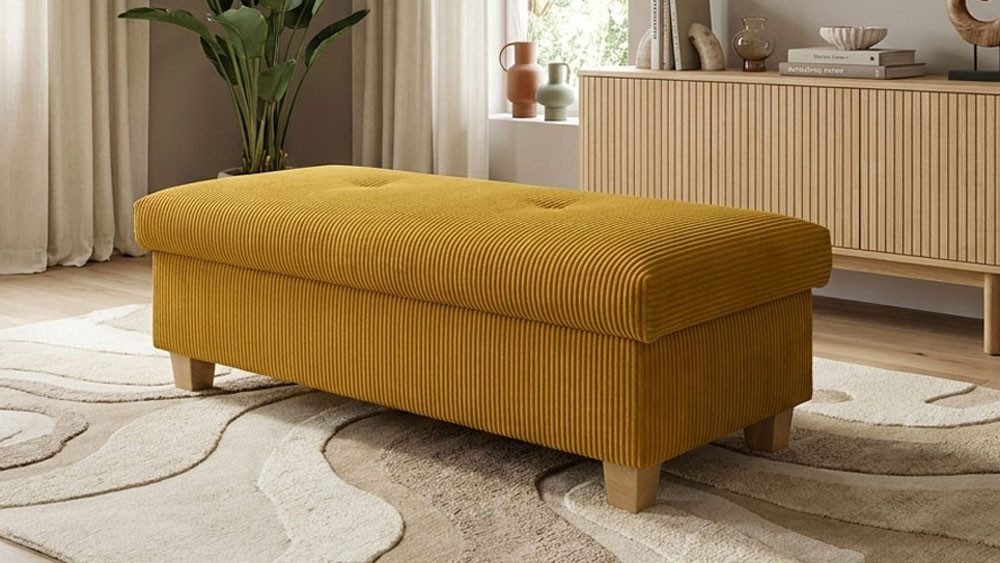 OTTO home Hocker Egedal, Polsterhocker Egedal mit Staufach, passend zum Sofa