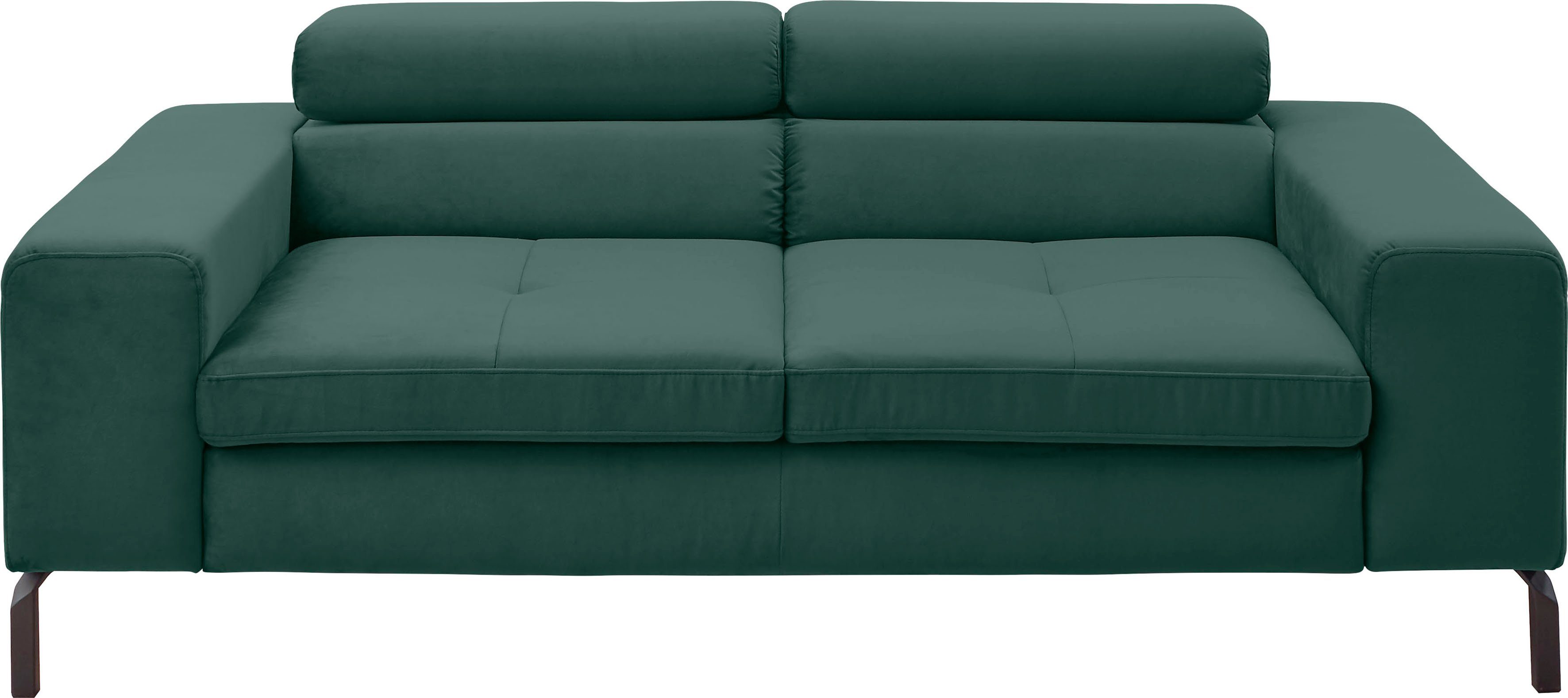 by Felicia Musterring smaragd inklusive branded mit Due, GALLERY Wahlweise M Sitzvorzug, 2-Sitzer Kopfteilverstellung