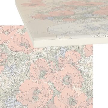 LA CUTE Malen nach Zahlen Malen nach Zahlen Set 40x50cm - Blumenvase auf Leinwand (Malen nach Zahlen auf Leinwand Set, 1x Malen nach Zahlen auf Leinwand Komplett-Set), Hochwertiges Blumenvase-Malen-nach-Zahlen: Einfach, entspannt, kreativ