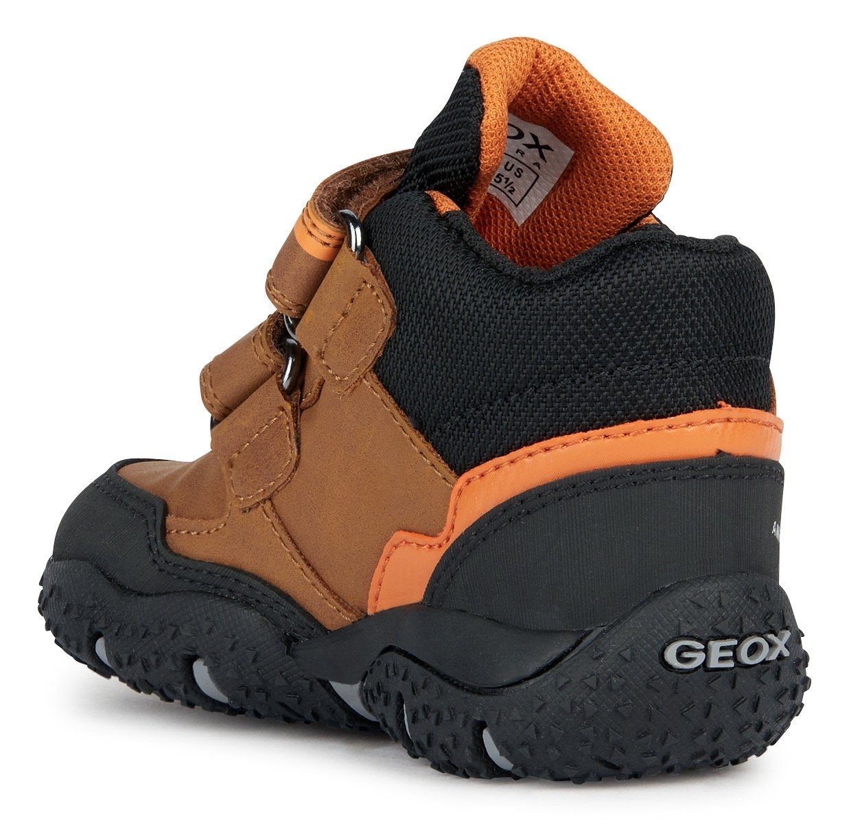 TEX-Ausstattung mit Geox Lauflernschuh B ABX BALTIC B braun-schwarz-orange BOY