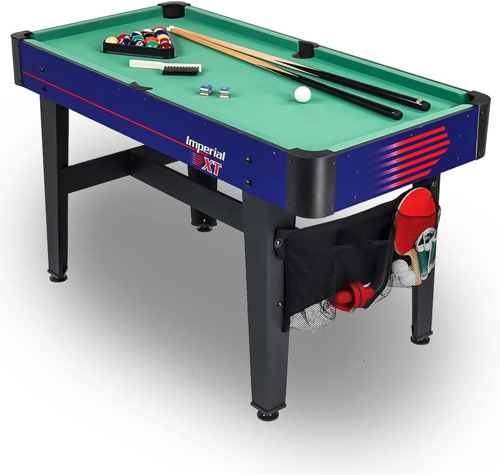 Carromco Multifunktionstisch Imperial-XT Tischspiele - 7 in 1 mit Billard, Tischtennis, Gleithockey, Eishockey & mehr