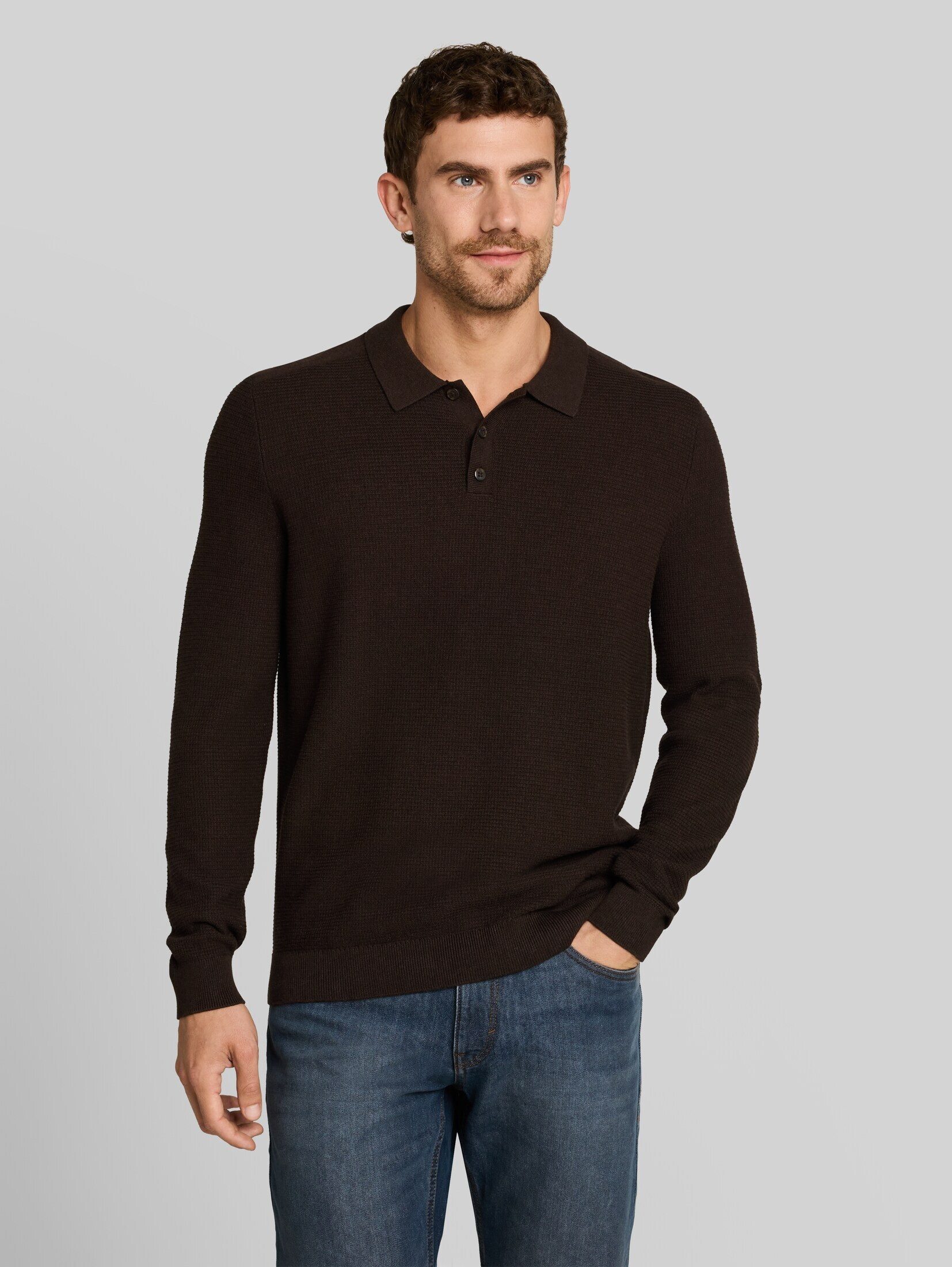 TOM TAILOR Strickpullover Pullover & Strickjacken Strickpullover mit Polokragen