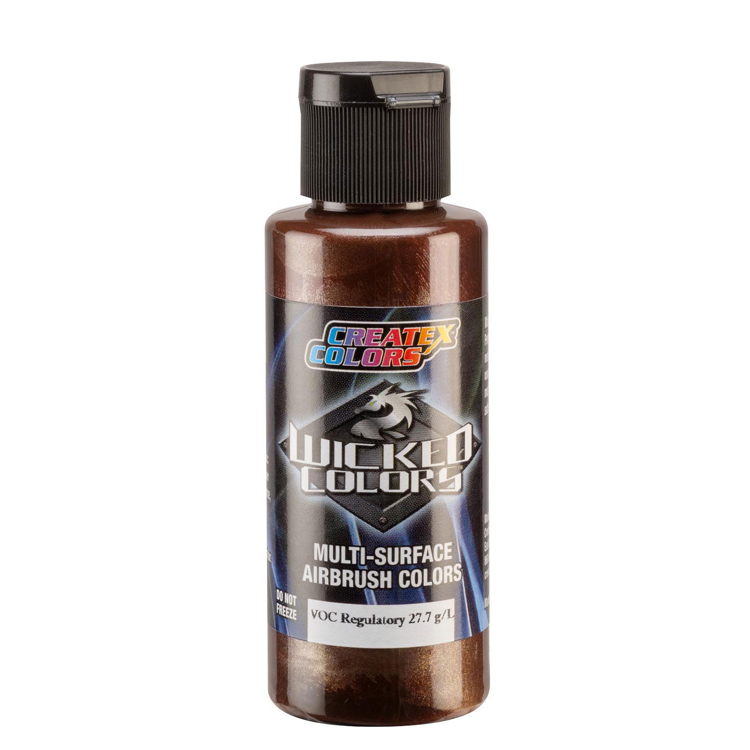 Createx Colors Acrylfarbe Wicked W370 - Metallic Light Brown 60ml - Airbrush Farbe - 116370