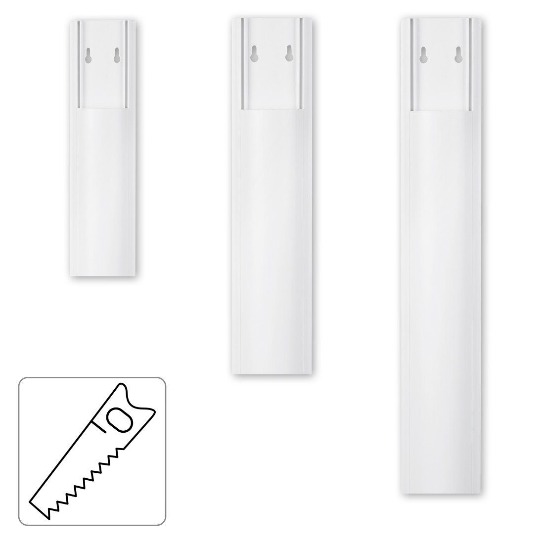 Hama Kabelkanal Kabelkanal, selbstklebend, halbrund, 100 x 7 x 2,1 cm, PVC, langwierig, robust, universell, plastikfrei