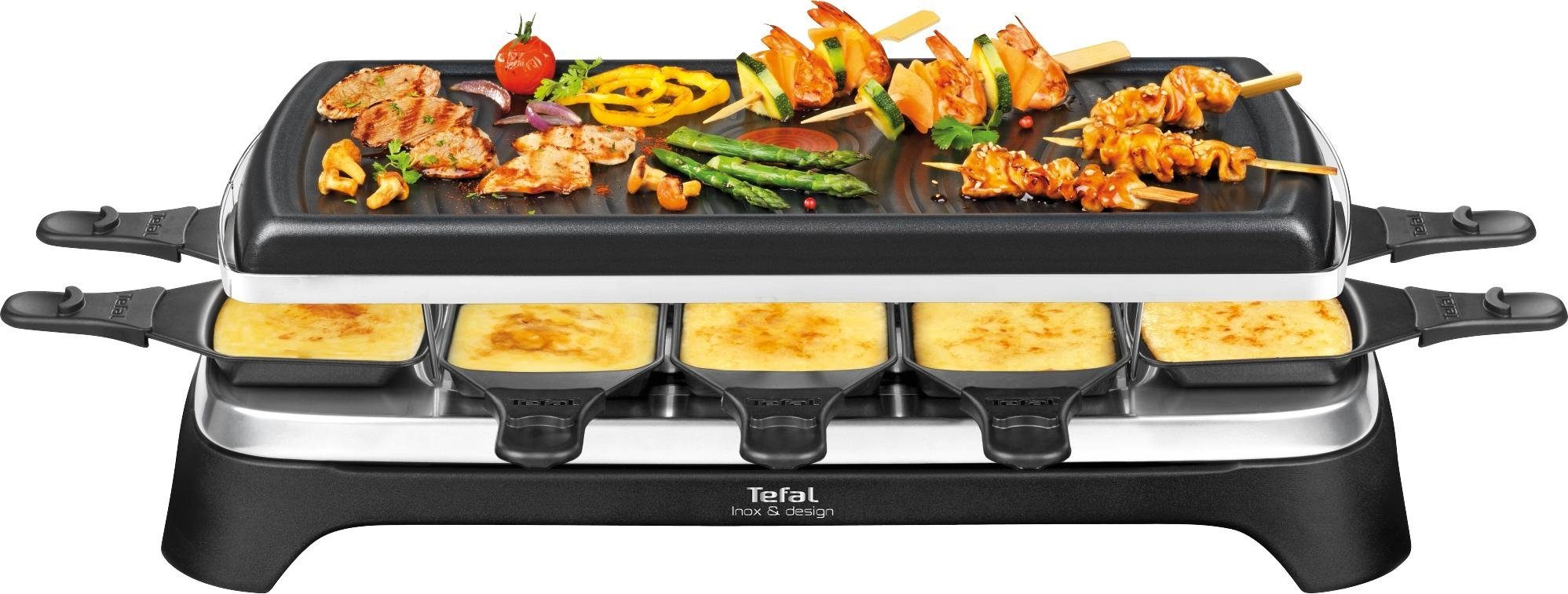 Tefal Raclette RE4588, 10 Raclettepfännchen, 1350 W, 10 Raclettepfännchen,  Antihaftbeschichtet und spülmaschinengeeignet online kaufen | OTTO