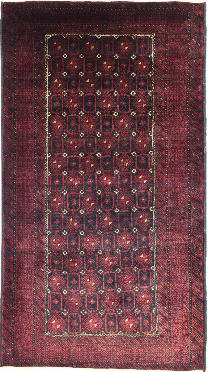 Orientteppich Belutsch 117x219 Handgeknüpfter Orientteppich / Perserteppich Läufer, Nain Trading, rechteckig, Höhe: 6 mm