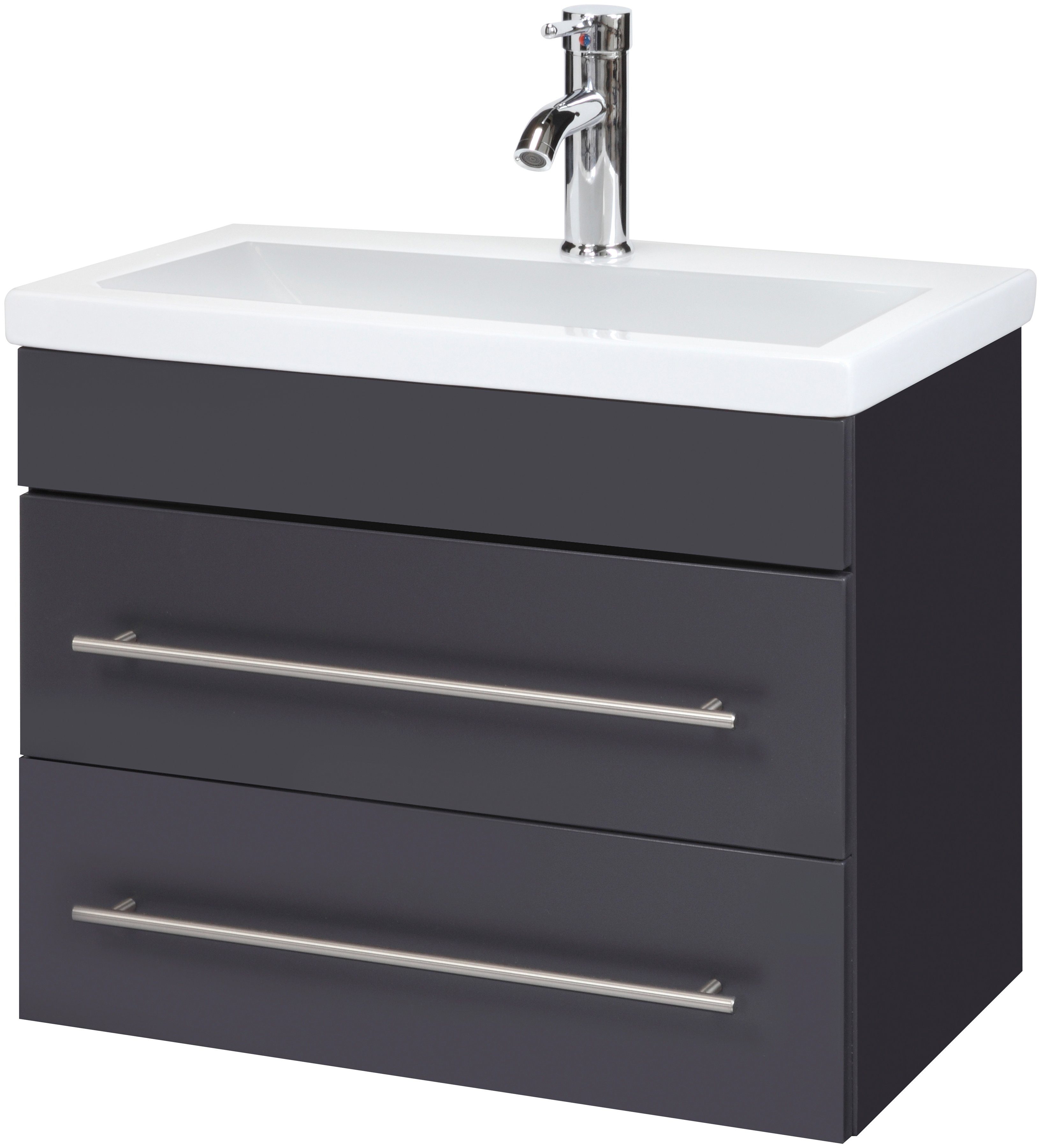 Waschtisch »York«, SlimLine, Breite 60 cm, Tiefe 36 cm, (2 ...