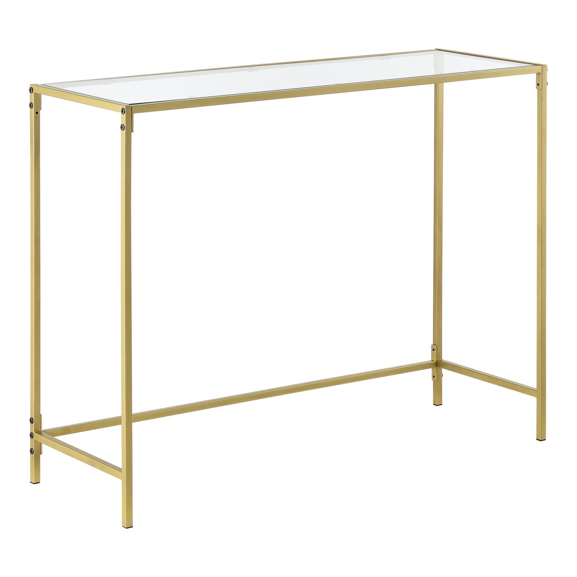 Flurtisch 100x35x80cm »Alajärvi« Konsolentisch, en.casa Gold Wandtisch Beistelltisch