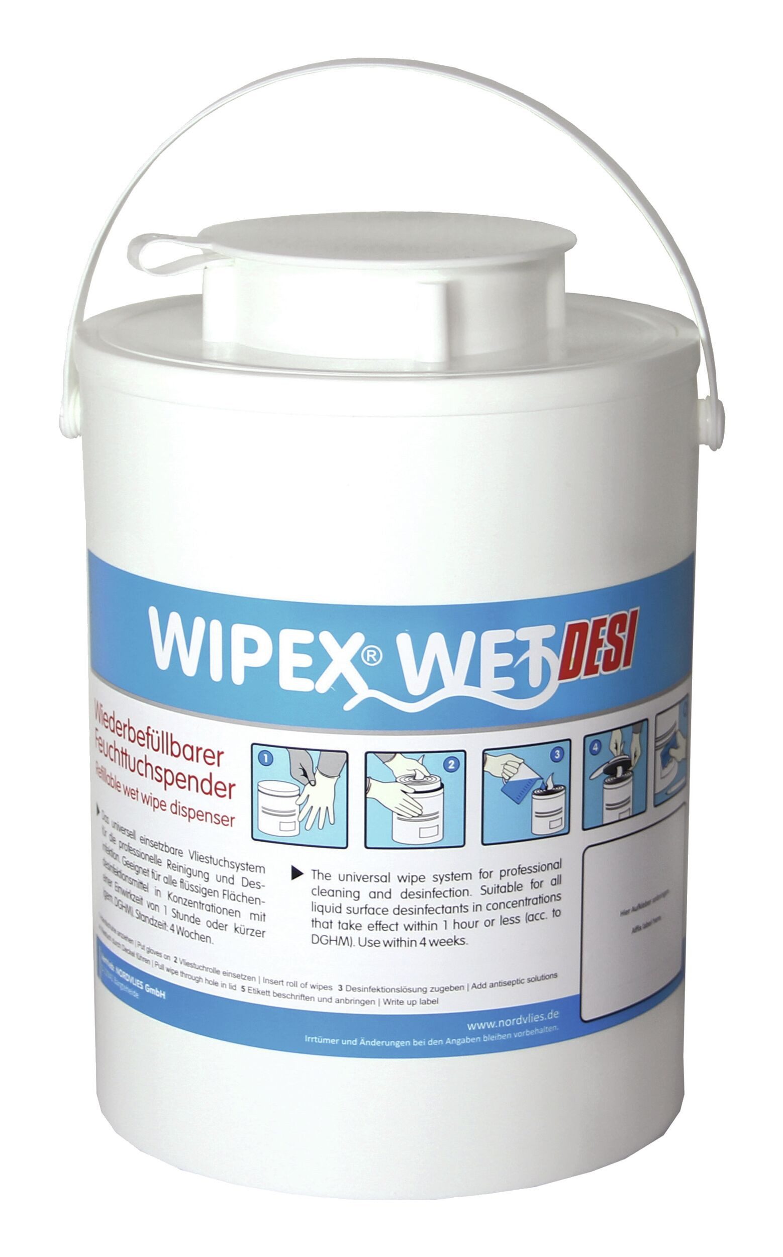 WIPEX Papiertuchspender, Feuchttuchspender Wet Desi, Kunststoff