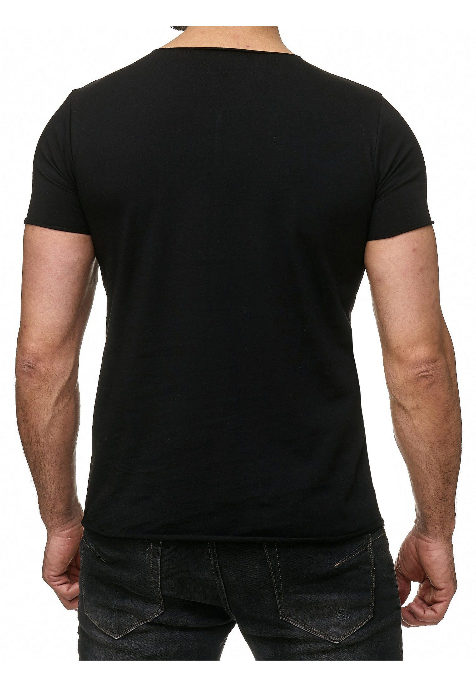 T-Shirt Brusttasche schwarz RedBridge stylischer mit Jacksonville