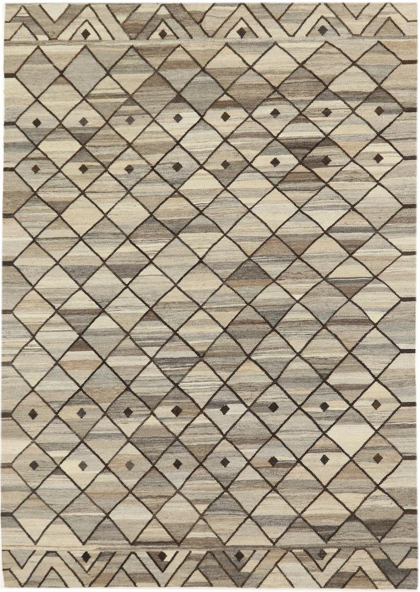 Orientteppich Kelim Berber Design Höhe: Handgewebter 209x294 Moderner 3 Trading, Orientteppich, rechteckig, mm Nain