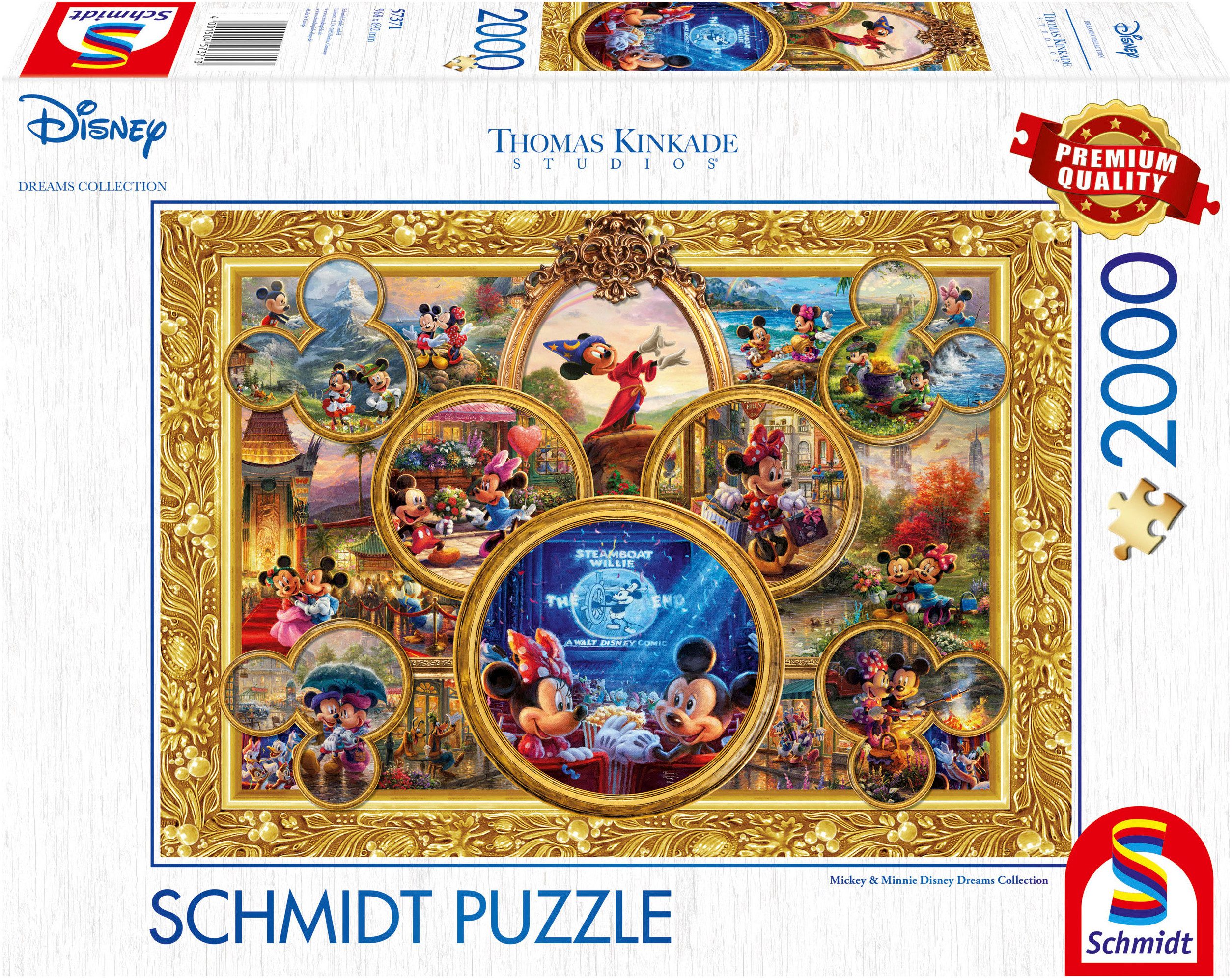 Puzzle Disney, Mickey and Minnie Dream Collage von Thomas Kinkade