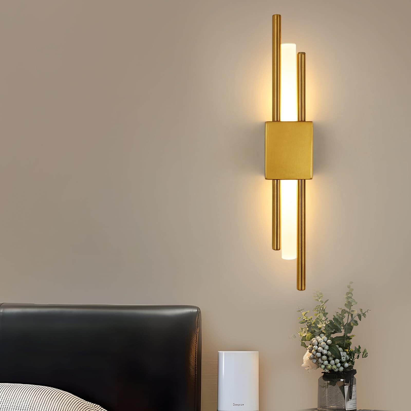 Riserva Wandleuchte Goldene LED Wandleuchte 40cm, 10W 3000K für Flur Schlafzimmer