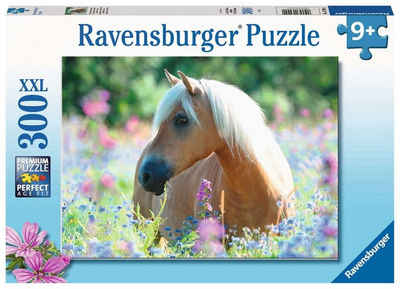 Ravensburger Puzzle 300 Teile Ravensburger Kinder Puzzle XXL Pferd im Blumenmeer 13294, 300 Puzzleteile