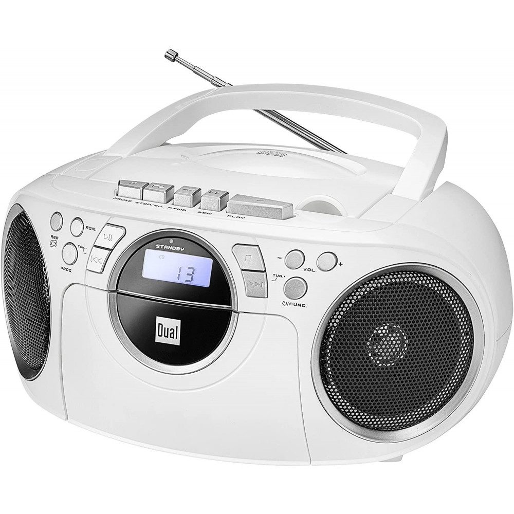Dual P 70 Tragbarer CD-Radio-Kassettenspieler. CD-Radiorecorder