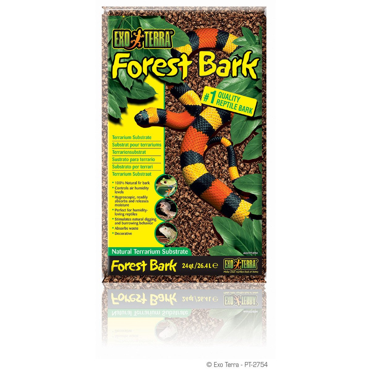 Terrarien-Substrat Forest Bark - natürliches Terrarium-Substrat
