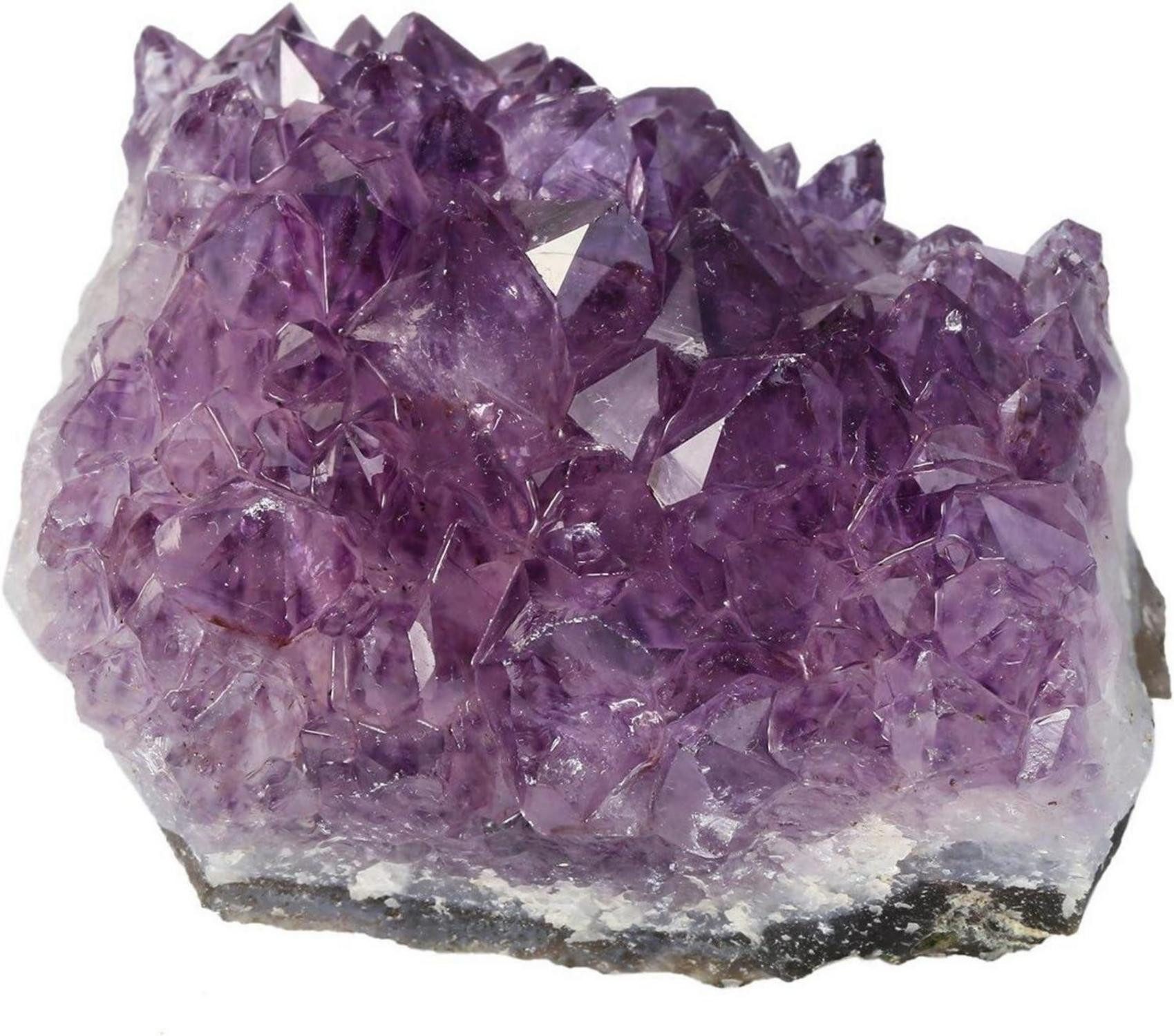 Edelstein Natürlicher Amethyst Drusensegment Kristall Druse Dekoration 100-150g