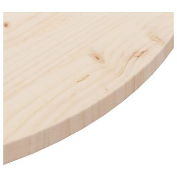 furnicato Tischplatte Ø90x2,5 cm Massivholz Kiefer (1 St)