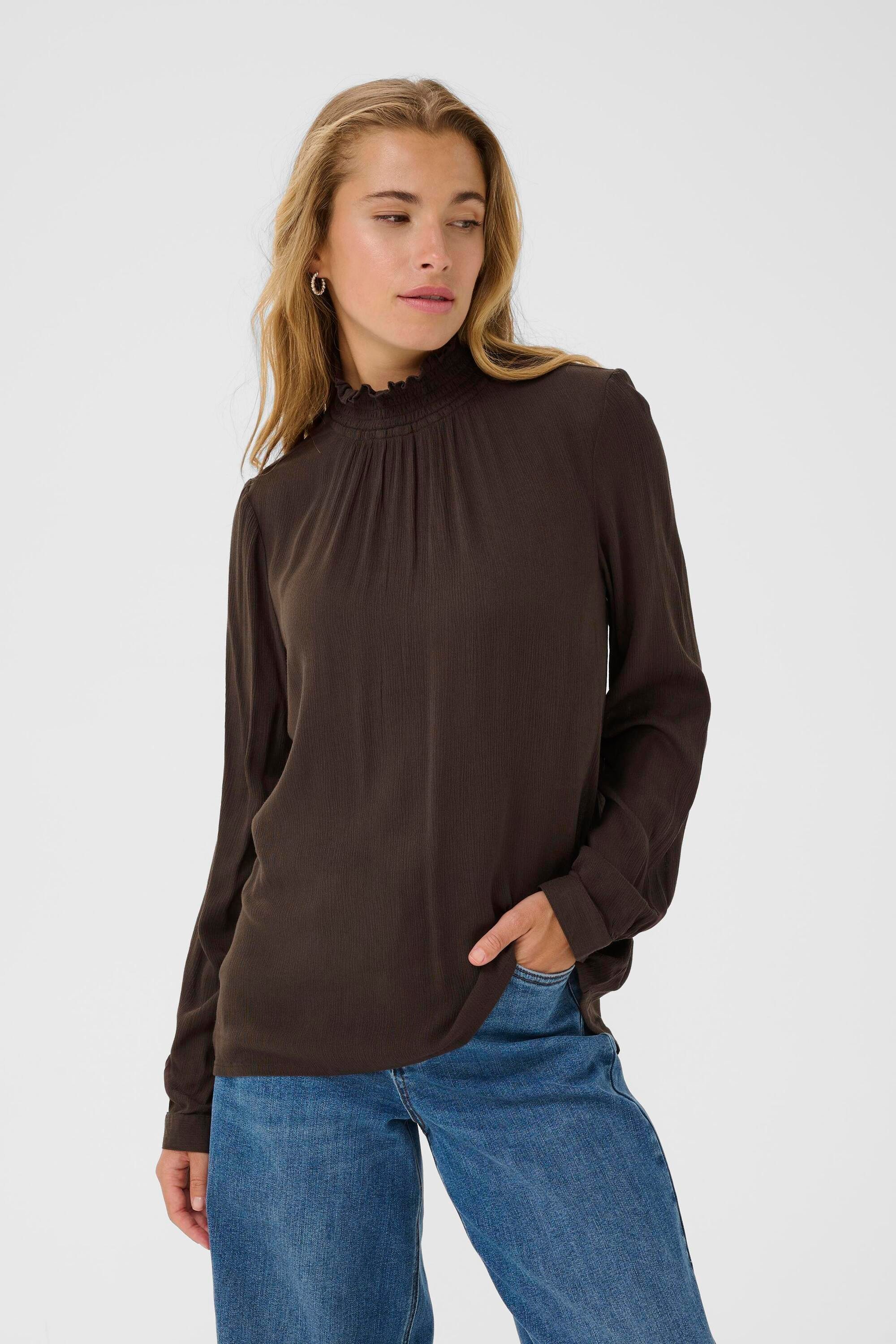 KAFFE Langarmbluse Langarm-Bluse Trine günstig online kaufen