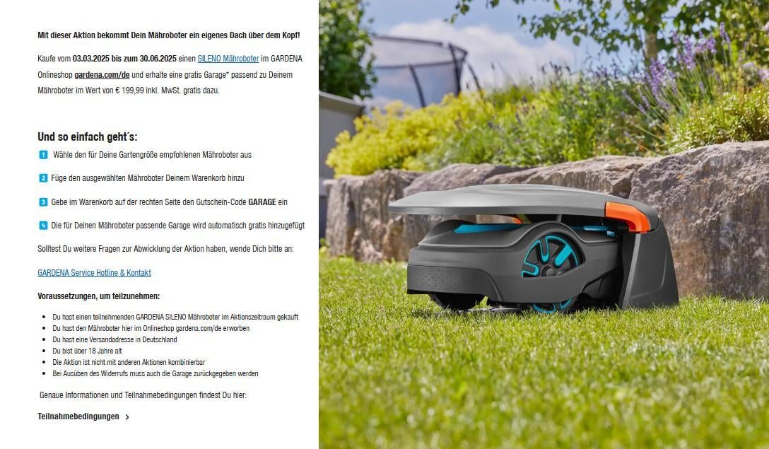GARDENA Rasenmähroboter Gardena Mähroboter SILENO life günstig online kaufen