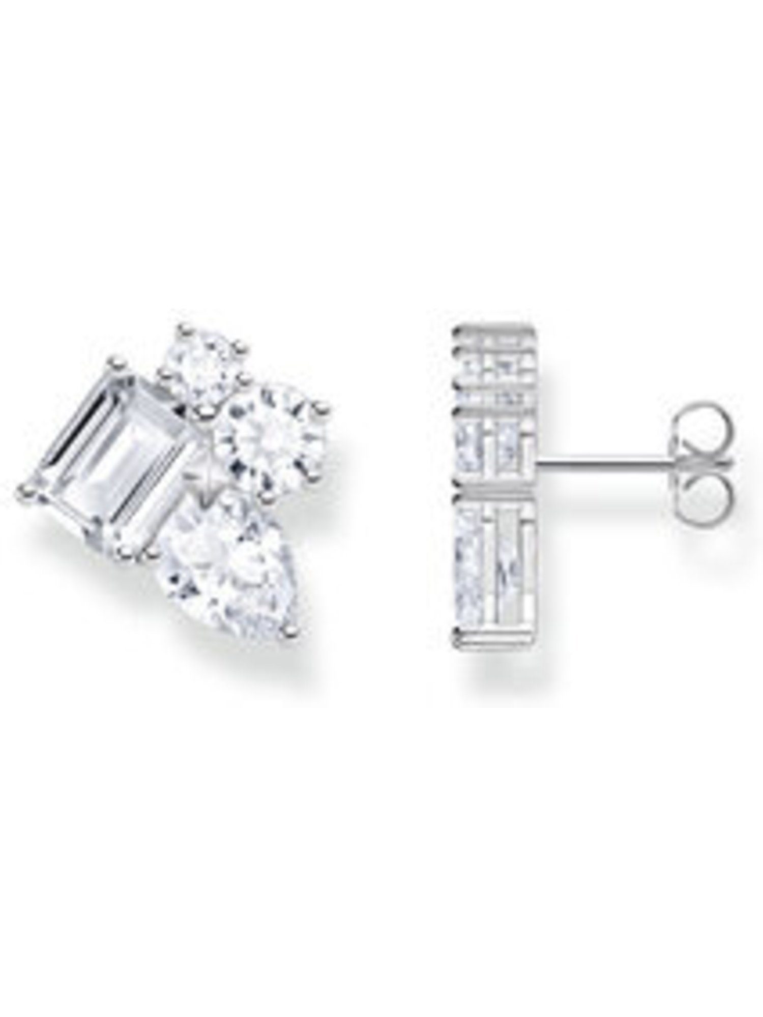 Paar Ohrstecker Thomas Sabo Damen-Ohrstecker 925er Silber Zirkonia