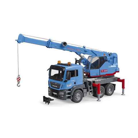 Bruder® Spielzeug-LKW 03771 MAN TGS Kran-LKW, Maßstab 1:16, Baufahrzeug, Blau