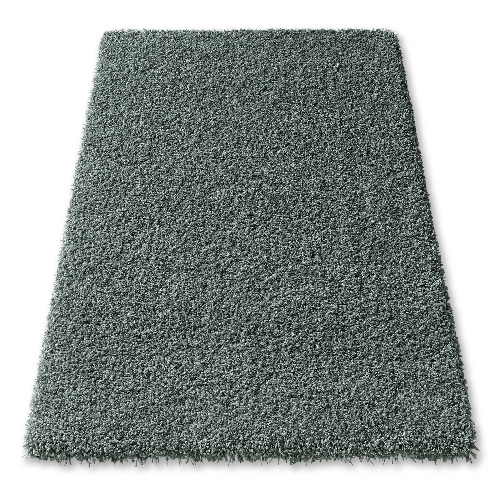 TaraCarpet Langflor-Teppich Ragolle Twilight, rechteckig, Höhe: 60 mm, Shaggy Hochflorteppich grün Wohnzimmer Schlafzimmer 065x130