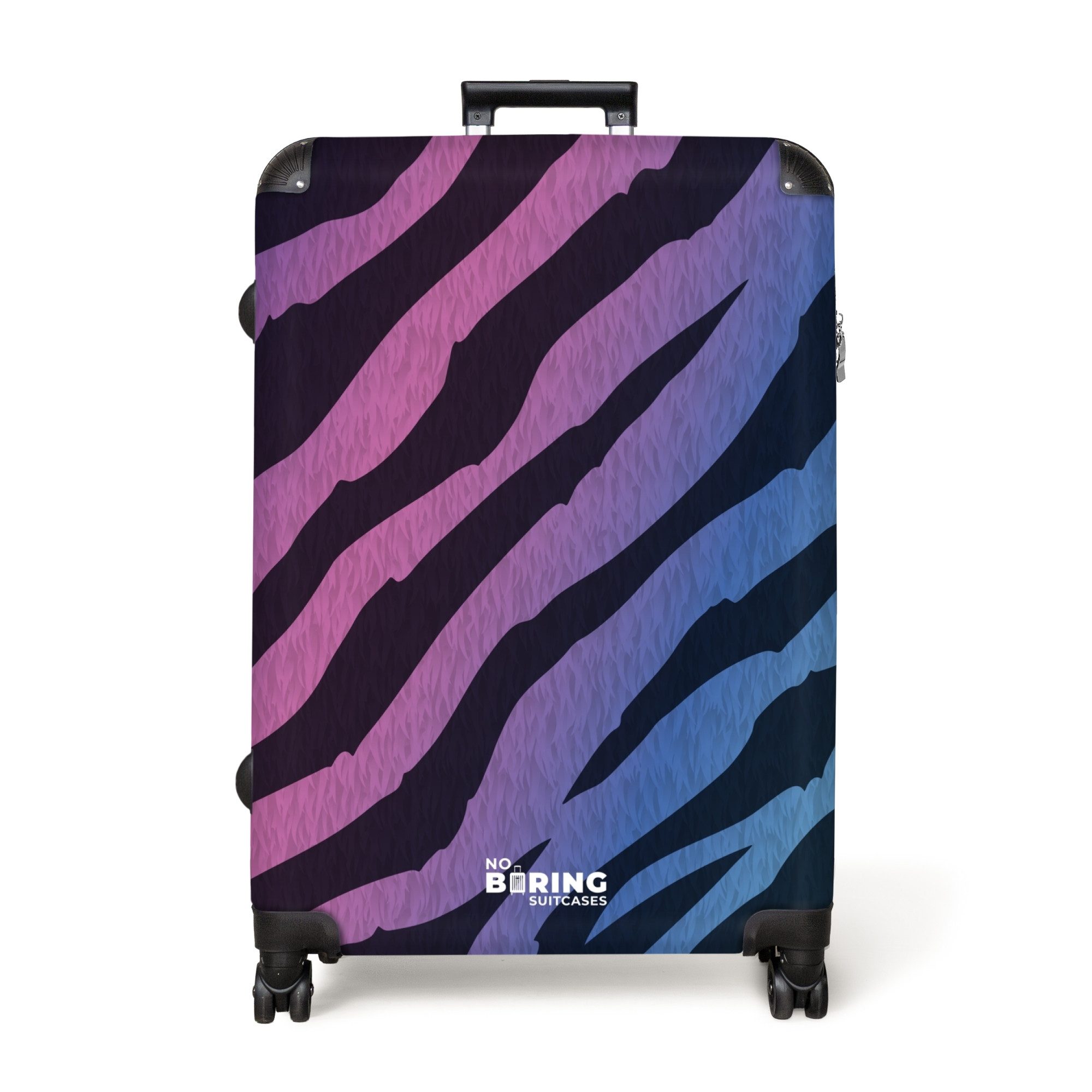 NoBoringSuitcases.com© Hartschalen-Trolley Bunter Zebradruck 77 cm günstig online kaufen
