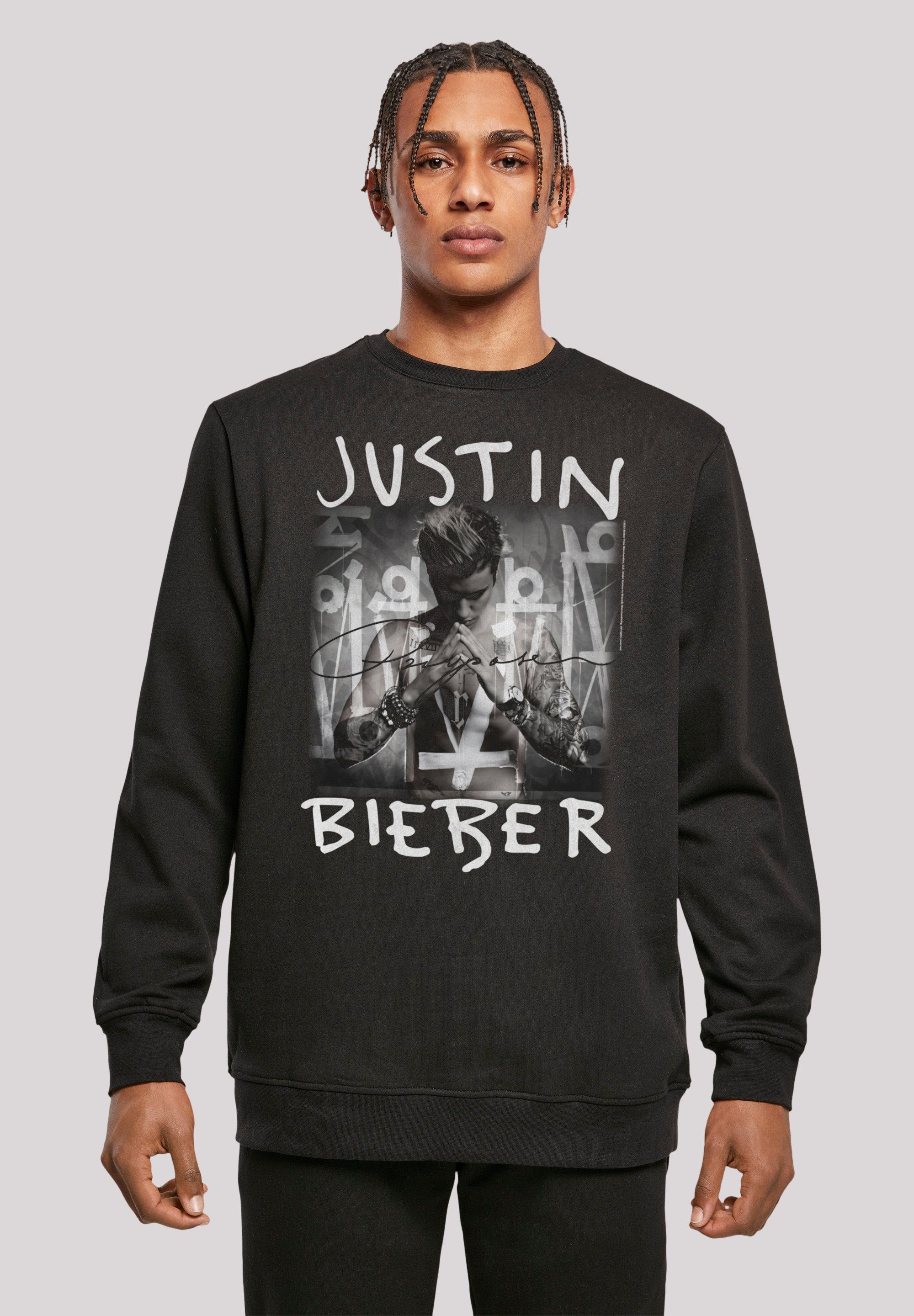 F4NT4STIC Sweatshirt Justin Bieber Purpose Album Cover Premium Qualität, Musik, By Rock Off