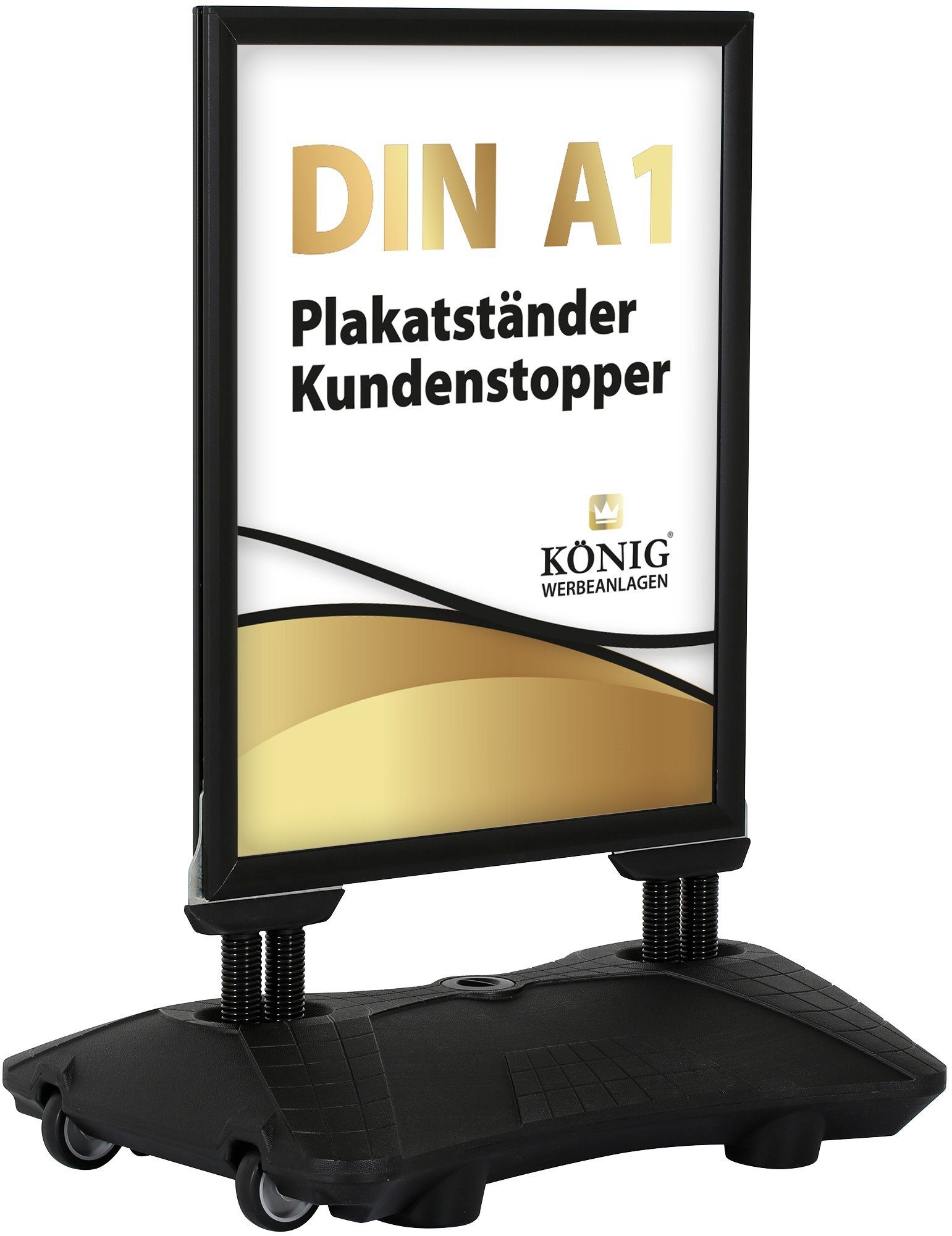 Dreifke Bilderrahmen Plakatständer Keitum Wind Line Plus DIN A1 schwarz, Kundenstopper, (1 St)