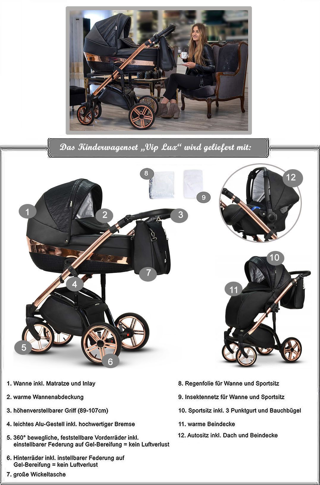 BabyMerc Vip Lux 4in1 - Bild 4