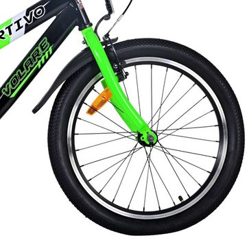 Volare Kinderfahrrad 20 Zoll Kinder Jungen Fahrrad Kinderfahrrad Rad Sportivo Grün 22114, 1 Gang, Rücktrittbremse, Seitenständer, Schutzbleche, Trinkflasche, Klingel