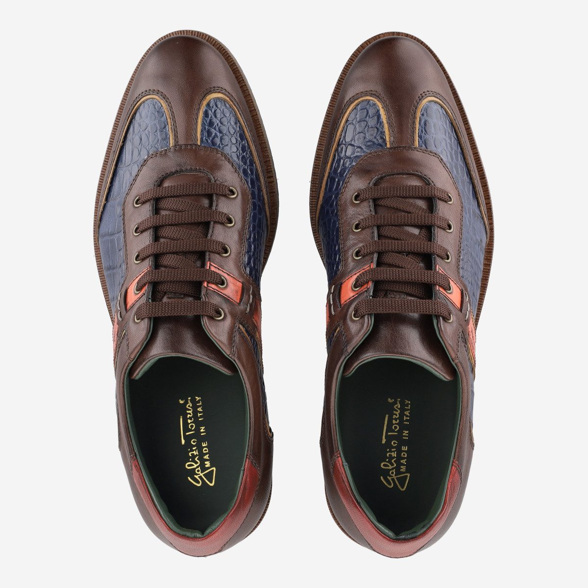 Galizio Torresi Galizio Torresi 312938 V70810, Schnürschuhe, Braun kombiniert, Herren Schnürschuh