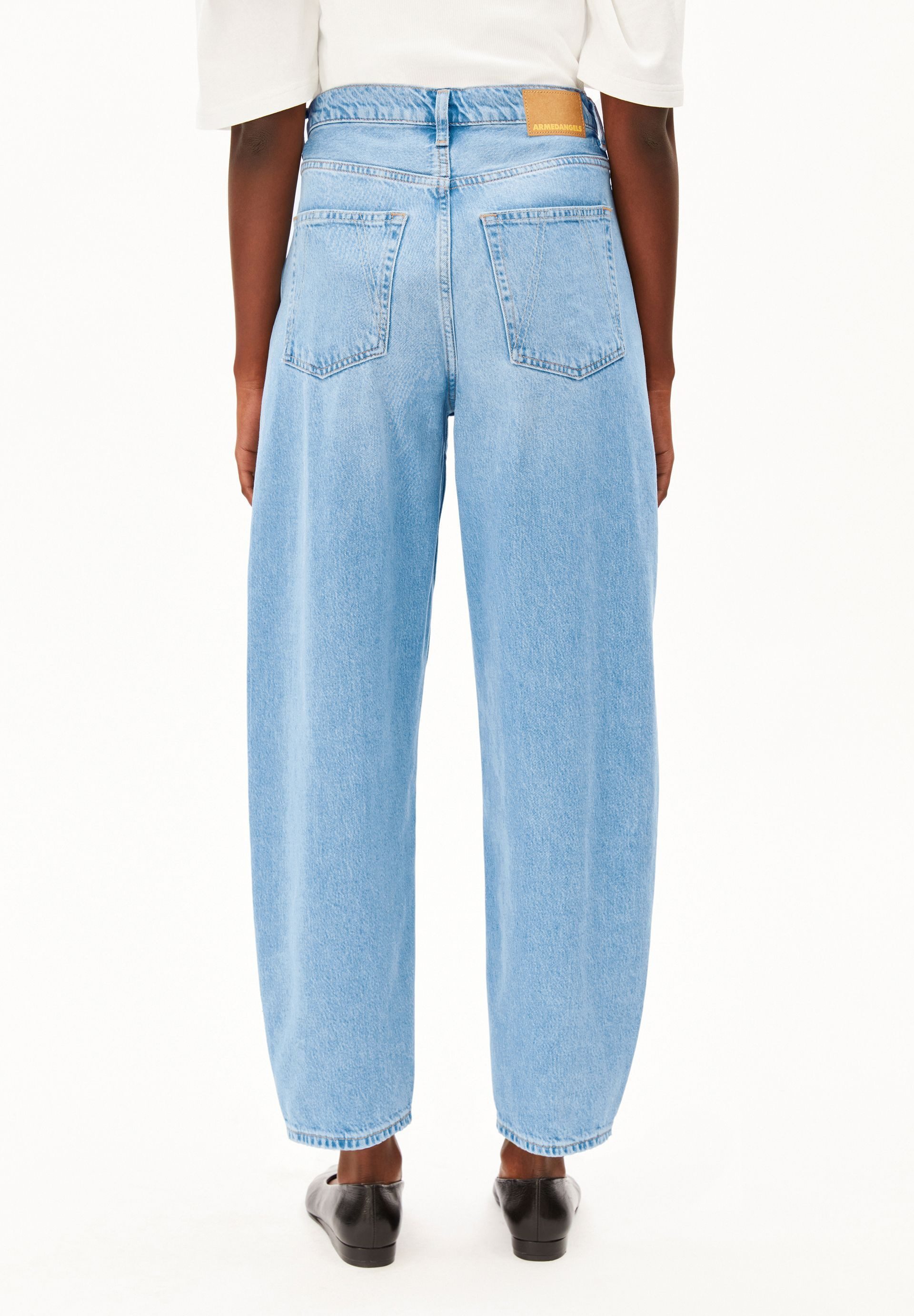 Armedangels Weite Jeans BAARLY BARREL Bio-Baumwoll Mix Non-Stretch (Non-Stretch, Loose Fit) High waist – Bild 4 von 5