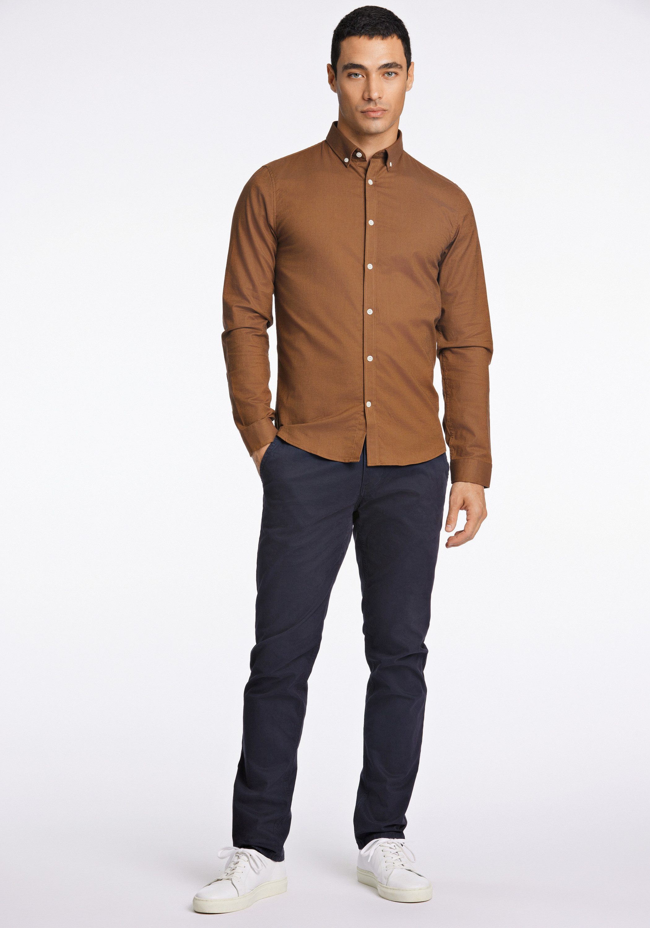 LINDBERGH Businesshemd Oxford-Hemd Relaxed Fit