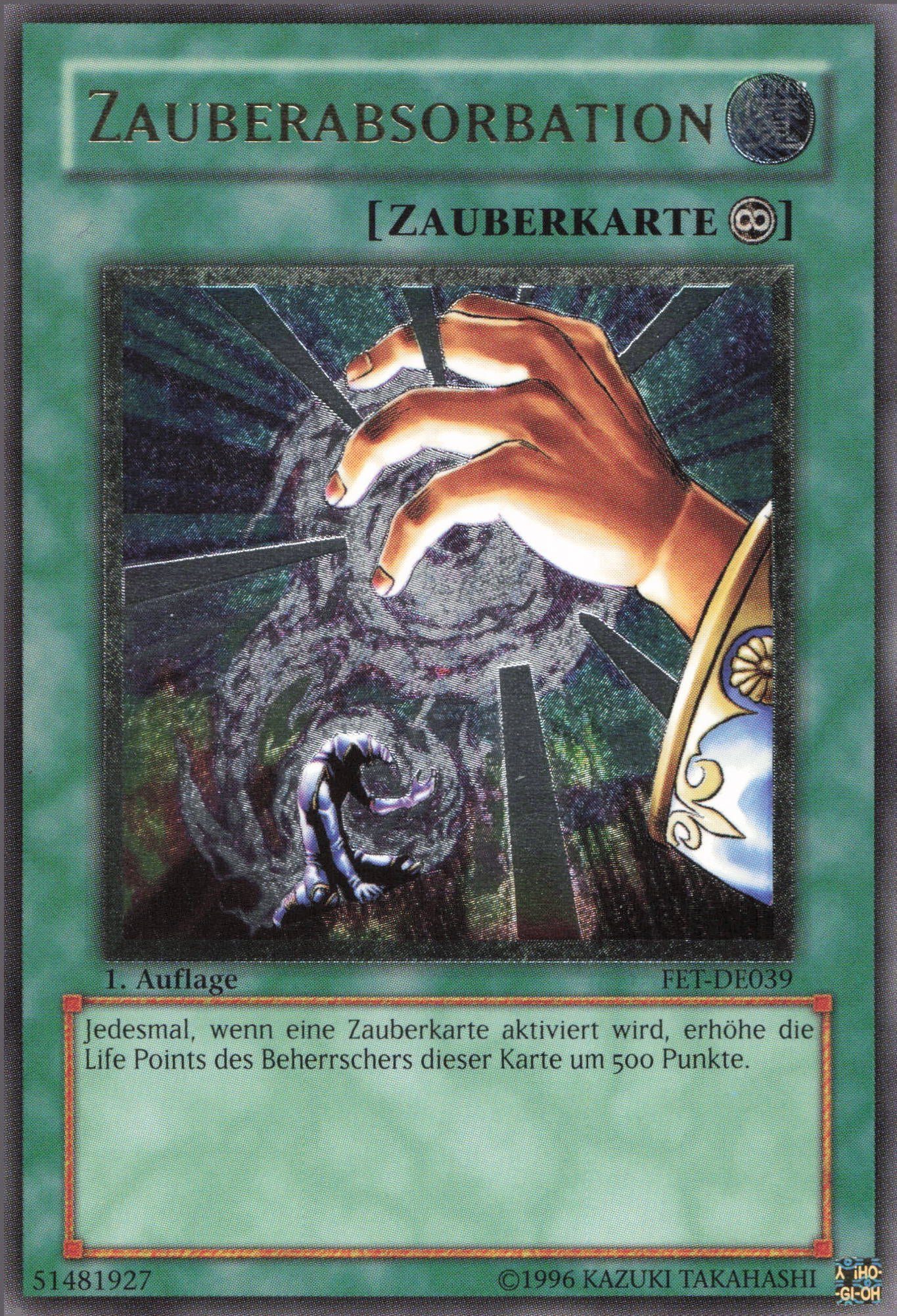 In Welchen Läden Kann Man Yugioh Karten Kaufen ReCollectibles Sammelkarte YuGiOh Karte Zauberabsorbtion (V.2), Yu-Gi