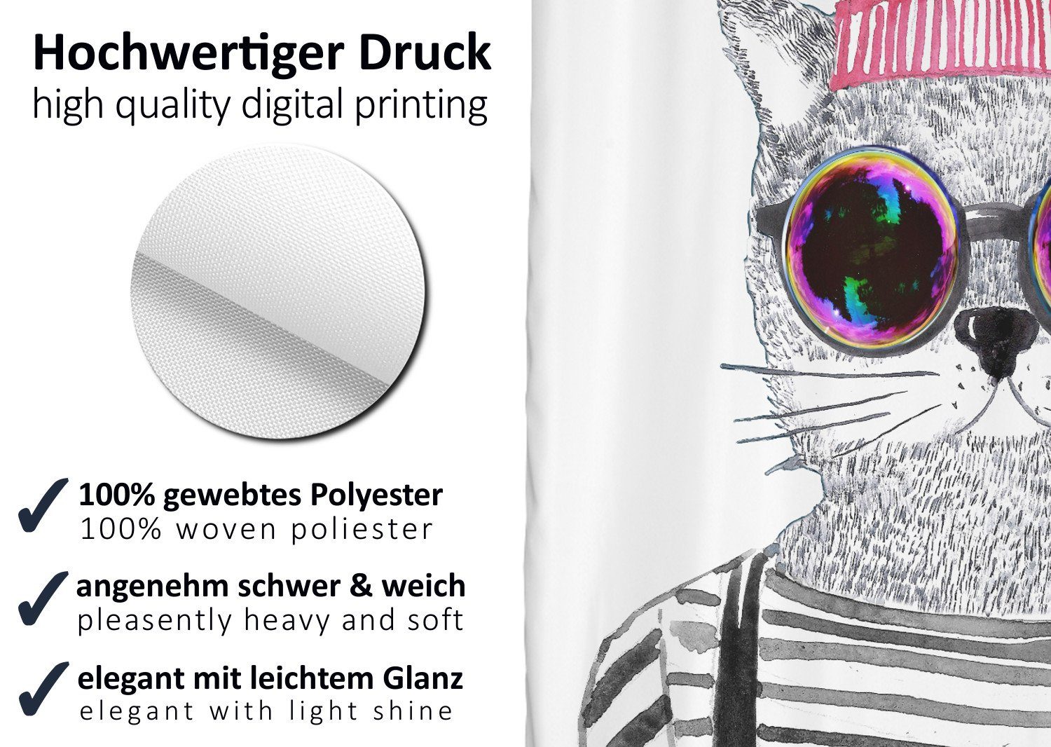 Arteneur Duschvorhang Breite 120 cm, Anti-Schimmel Beschichtet, Beschwerter günstig online kaufen