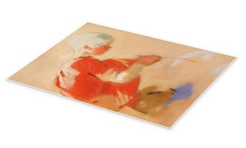 Posterlounge Poster Helene Schjerfbeck, Mädchen im Sand, Malerei