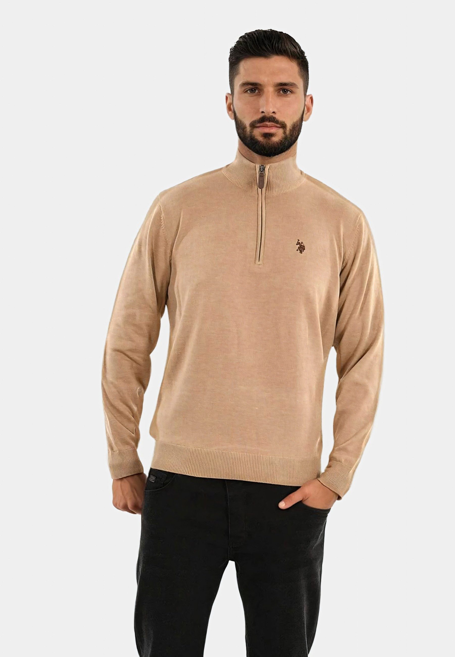 U.S. Polo Assn. Stehkragenpullover Stehkragenpullover USKnooxx – Herren Hal günstig online kaufen