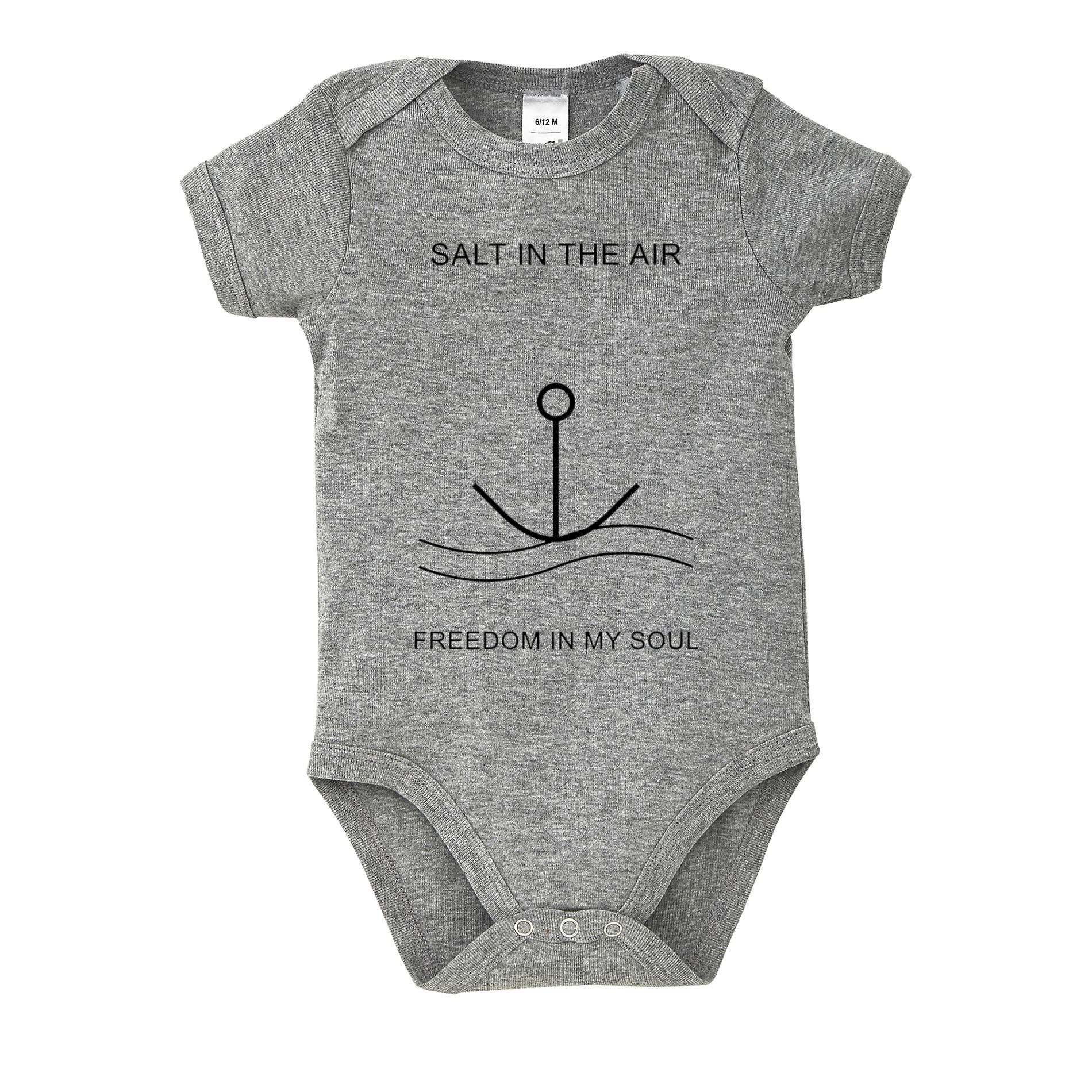 Blondie & Brownie Strampler SaltSaul K Body Baby Body Anker Motiv Maritim Salt in the Air Freedom (Einzelartikel) SaltSaul K Body Maritimer Baby Anker